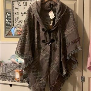Wine colored poncho. Super soft, NWT